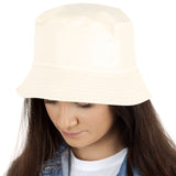 white leather bucket hats for sale