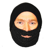 black knitted novelty beanies