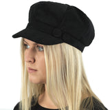 Plain Corduroy Baker Boy Newsboy Peaked Cap