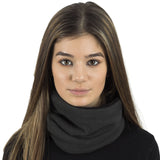 grey fleece snood womens mens