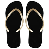 black ladies flip flops