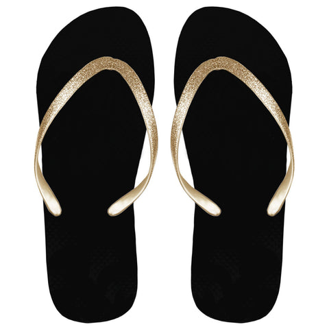 black ladies flip flops