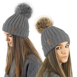 grey beanies for women