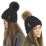 black winter beanie hat