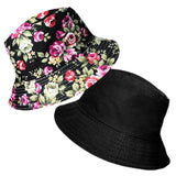 Reversible Floral Cotton Bush Bucket Festival Hats
