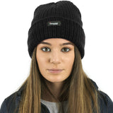 black thinsulate beanie hat