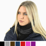 mens womens plain fleece snood scarf
