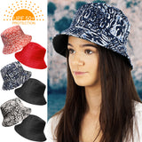 Reversible Cotton Batik Print Bucket Sun Hat