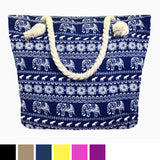 printed canvas beach bags