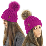 pink winter hats for women