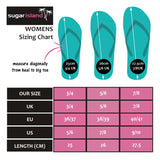 Ladies Glitter Thong Beach Flip Flops