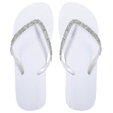 white ladies flip flops cheap