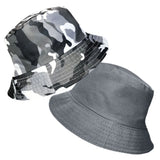 Camoflage 2 In 1 Reversible 100% Cotton Bucket Hat