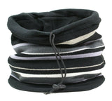 mens womens neck warmer black