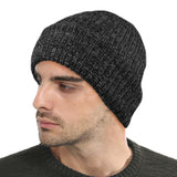 Ribbed 3M Thinsulate Lined Winter Beanie Hat