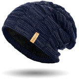 navy slouch beanie hats for winter