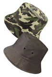 green brown camouflage bucket hat