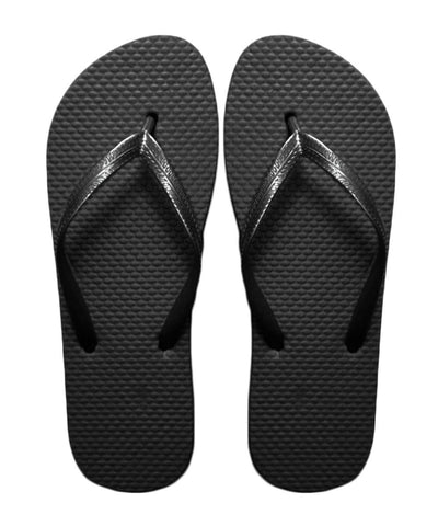 plain black flip flops for sale