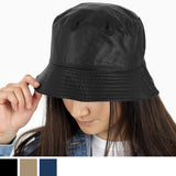 faux leather bucket hat uk
