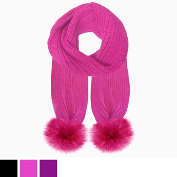 girls pom pom scarves for sale