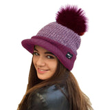 pink pom pom beanie womens