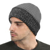 Ribbed 3M Thinsulate Lined Winter Beanie Hat
