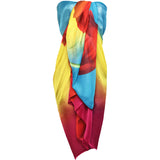multicolour sarong cover up swimwear