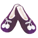 purple house slippers for women