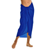 bright blue beach cover sarong