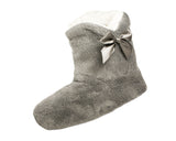 slipper boots grey