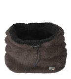 brown neck warmer scarf for winter