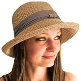 two tone beach hats for ladies