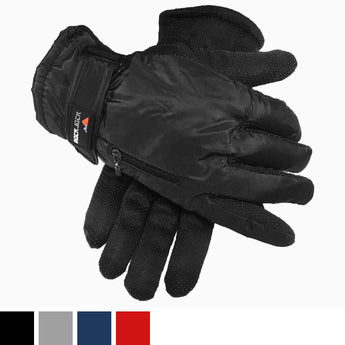 plain fleece lined winter gloves