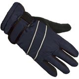 boys navy winter ski gloves