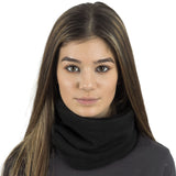 black fleece snood mens womens