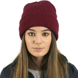 burgundy thinsulate bobble hat