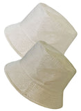Plain Reversible Cotton Summer Bucket / Bush Hats