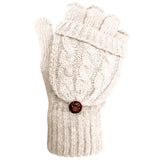 cream womens winter gloves