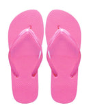 pink plain colour flip flops for sale