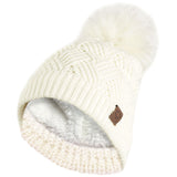cream winter hats for women