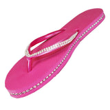 pink glitter flip flops