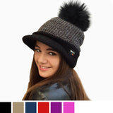 black peaked beanie