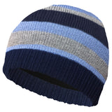 blue striped kids hats