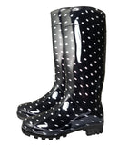 Ladies Printed Pattern Winter Wellington Boots