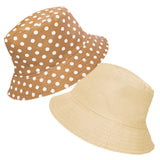 Spot Print Pattern Summer Reversible Bucket Hat