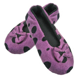 purple winter slippers for women