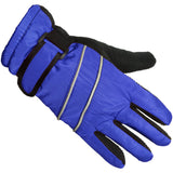 blue kids fleece lined gloves