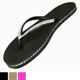 plain sparkle flip flops uk