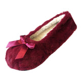 Cut Pile Design Ballerina Style Slippers
