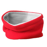 red fleece neck warmer pattern free